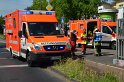 Unfall zwischen zwei KVB Bahnen Koeln Hoehenhaus Im Weidenbruch P011